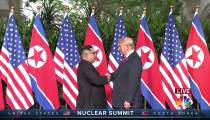 دست دادن ترامپ با کیم جونگ اون