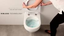 توالت فرنگی وال هنگ ریملس المپیا ایتالیا - طراحی و زیبایی را ببینید و لذت ببرید
