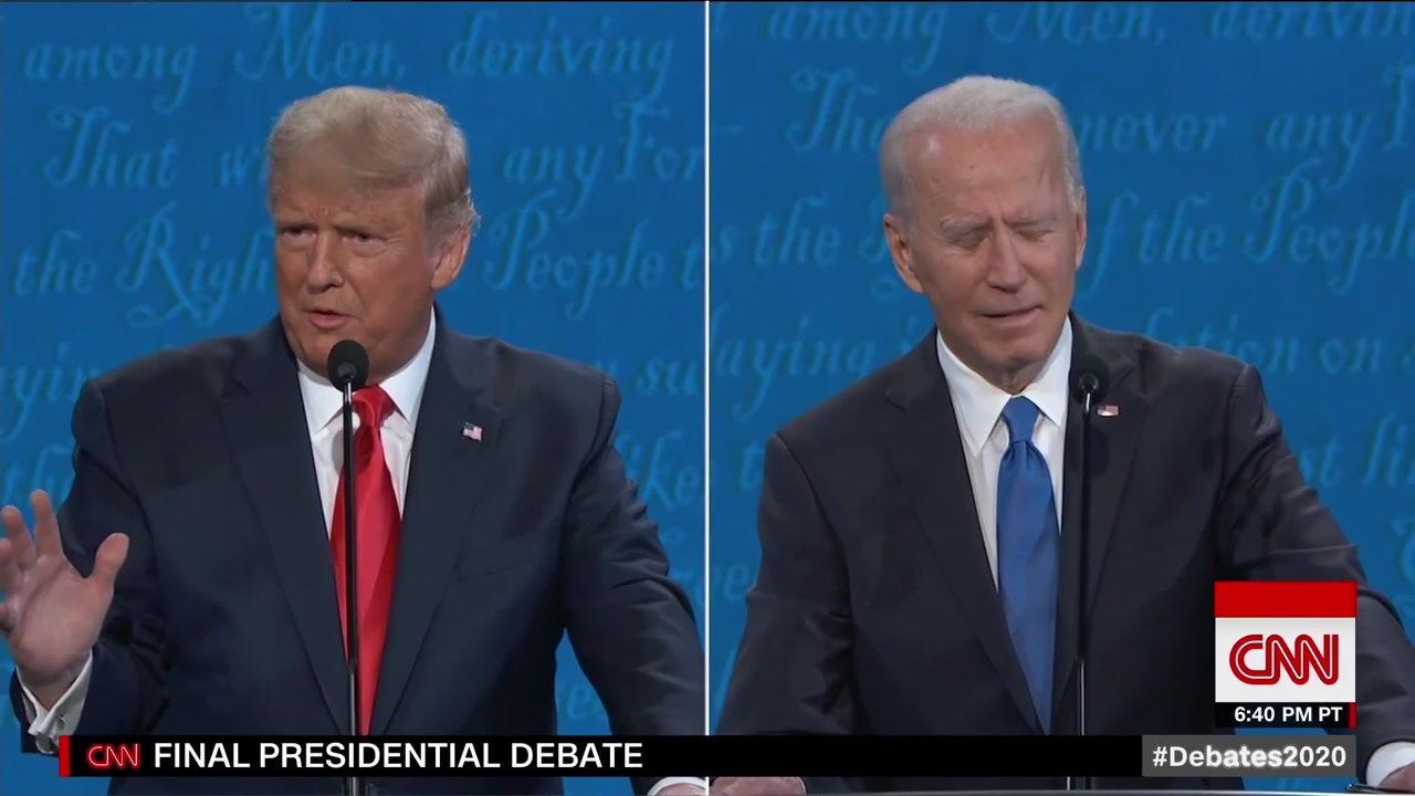 The final 2020 presidential debate on CNN